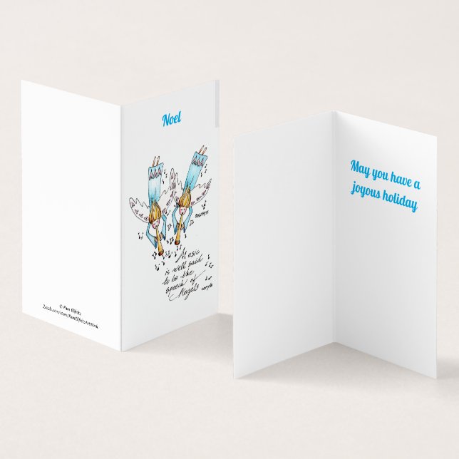 Angel em azul tocando música para nossas almas (Interior e exterior)