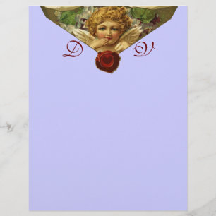 ANGEL HEART WAX SEAL Monograma Azul
