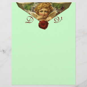 ANGEL HEART WAX SEAL Monograma Verde