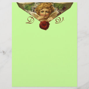 ANGEL HEART WAX SEAL Monograma Verde