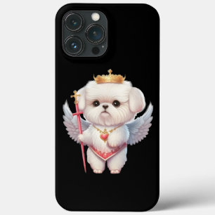 Angel maltesa Puppy, amantes de cães maltes e dono