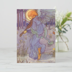 Angel Musical Tocando Violino, Música Vintage