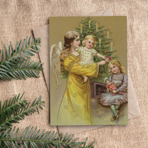 Angel Natal Feriado Vintage