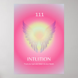 Angel Number Aura Poster 111 Intuição