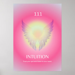 Angel Number Aura Poster 111 Intuição