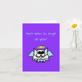 Angel Ollie, o Cartão de Natal da Coruja