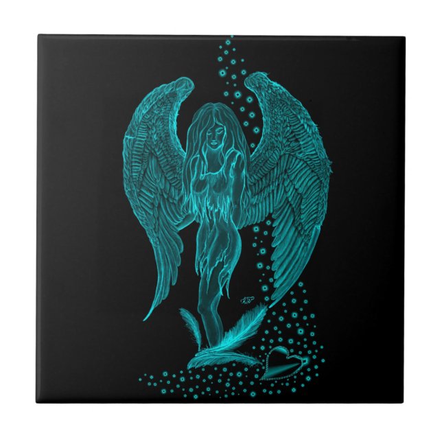 Angel perdeu no Love, Design preto e verde (Frente)