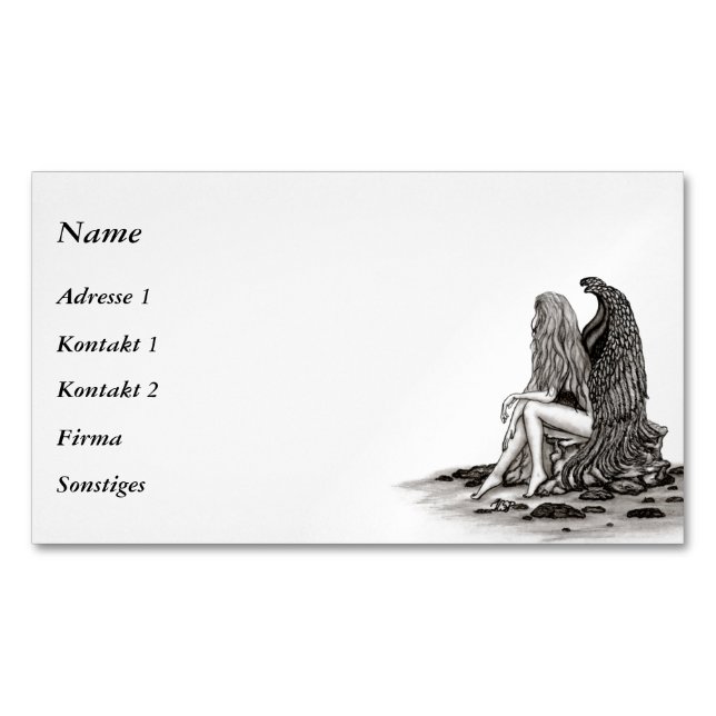 Angel, perdido em Cartões de visitas de pensamento (Frente)