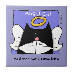 Angel Tuxedo Cat Personalize