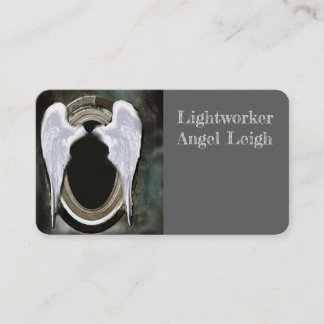 Angel Wings Light, Espiritual, Reiki, cartão de vi