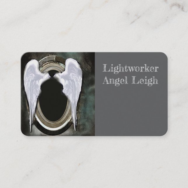 Angel Wings Light, Espiritual, Reiki, cartão de vi (Frente)