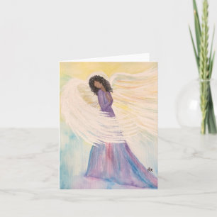 Angel Wraps in Love - Cartão de Nota de VAZIO