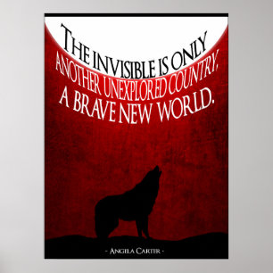 Angela Carter Cote Poster Minimalista