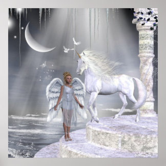 Angels Fae Unicorns Impressão