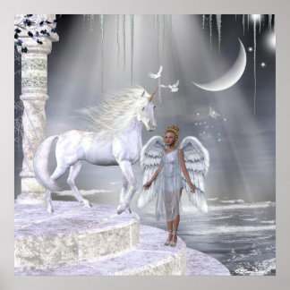 Angels Fae Unicorns Impressão