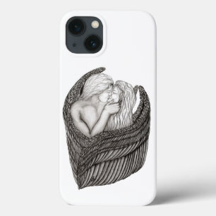 Angels Kissing, Design preto e branco