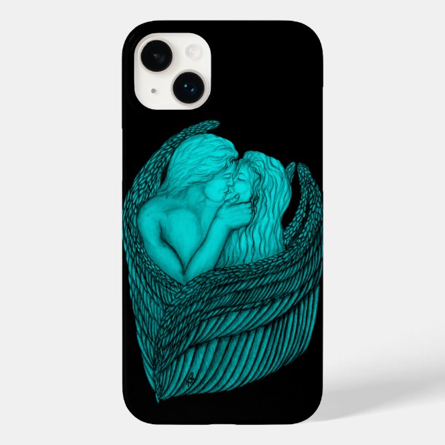 Angels Kissing, Design preto e verde (Verso)