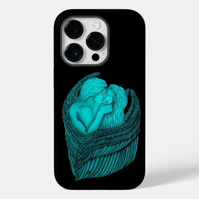 Angels Kissing, Design preto e verde (Verso)