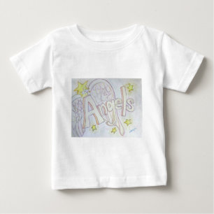 Angels Palavras Camisas de Arte Personalizadas Ins