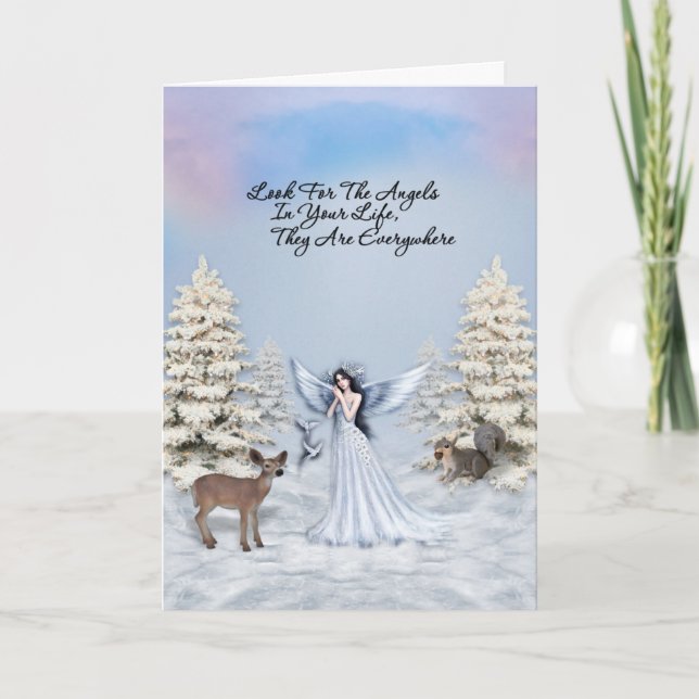 Angels são cartões de saudação em todos os lugares (Frente)