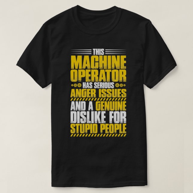 Anger Issues Machine Operator Pullover  (Frente do Design)