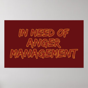 Anger Management - poster de cores personalizado