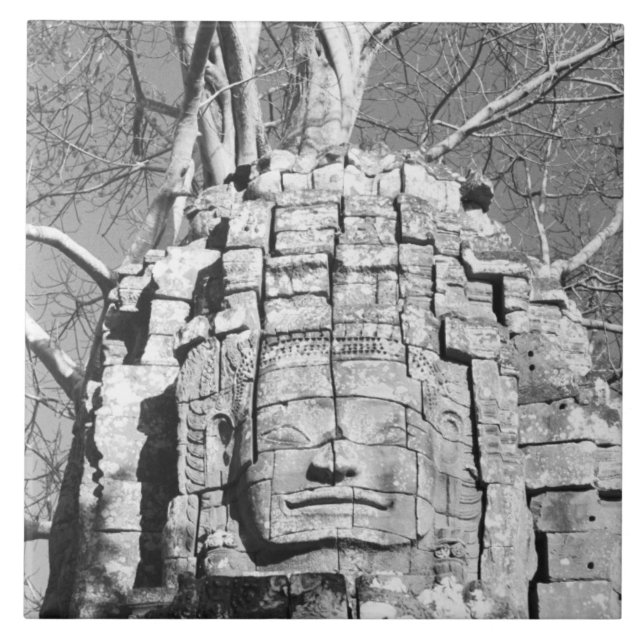 Angkor Cambodja, chefe do templo Som (Frente)