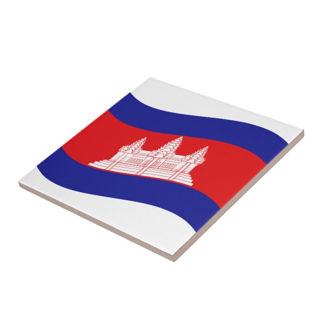 Angkor Wat Cambodian Flag Wave (Lateral)