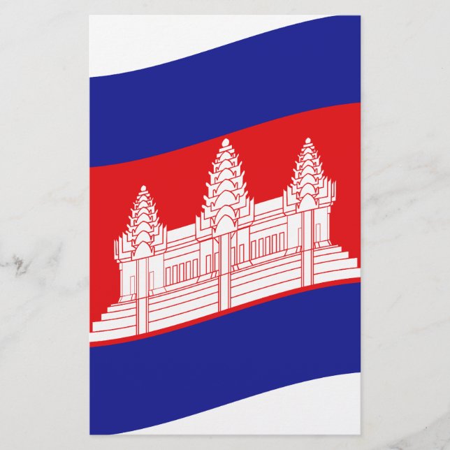 Angkor Wat Cambodian Flag Wave (Frente)