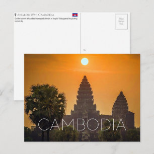 Angkor Wat, Cartão Postal de Viagem do Camboja