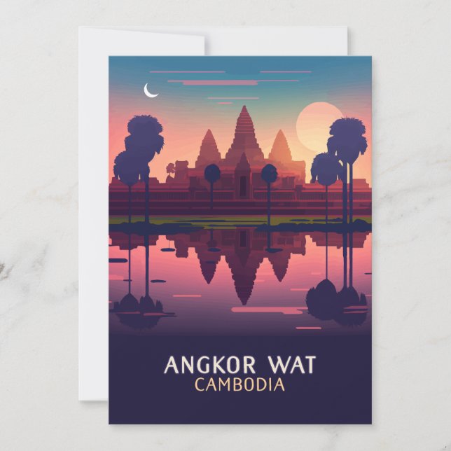 Angkor Wat Sunrise Camboja Siem Reap Placa (Frente)