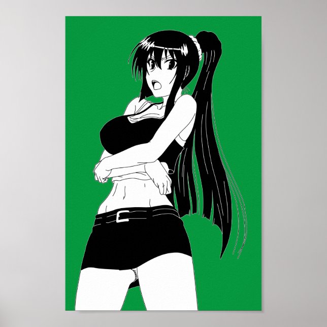 Angry Anime Girl Poster (Frente)