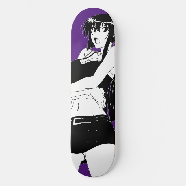 Angry Animy Girl - Convés de skate (Frente)