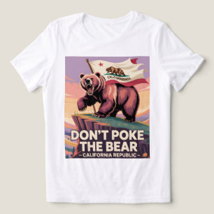 Angry Bear California Engraçado Tee