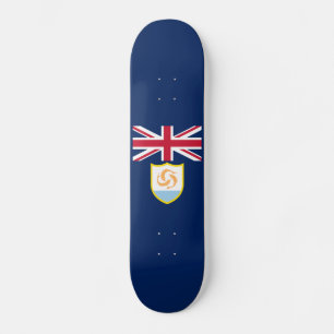 Anguilla Flag Skateboard Patriótico