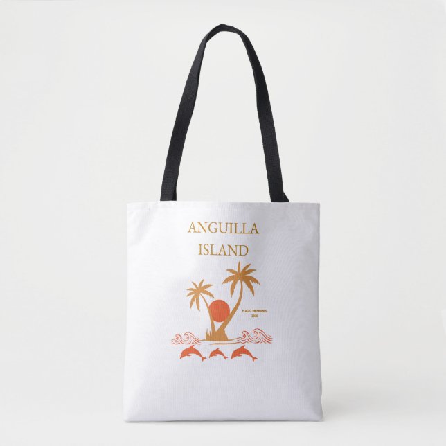 Anguilla Island Luxury Shoulder Beach Tote Bag (Frente)