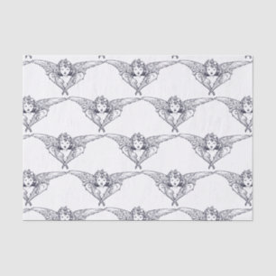 ÂNGULOS DE Papel Tecidual em AZUL E BRANCO