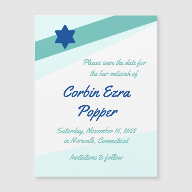 Ângulos Simples Magnético Guardar o Cartão de Data (Frente)