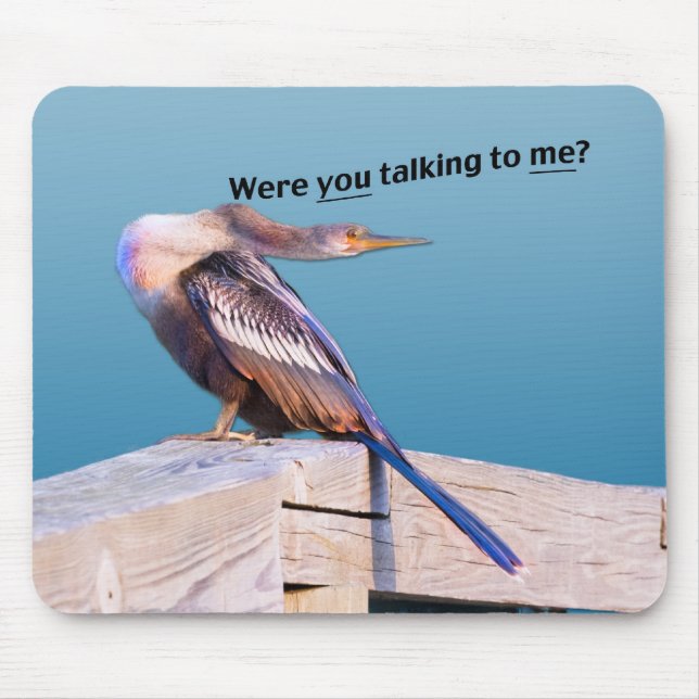 Anhinga irritado Mousepad (Frente)