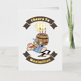 Anima-Se A Cartoon De Aniversário De Cerveja Engra