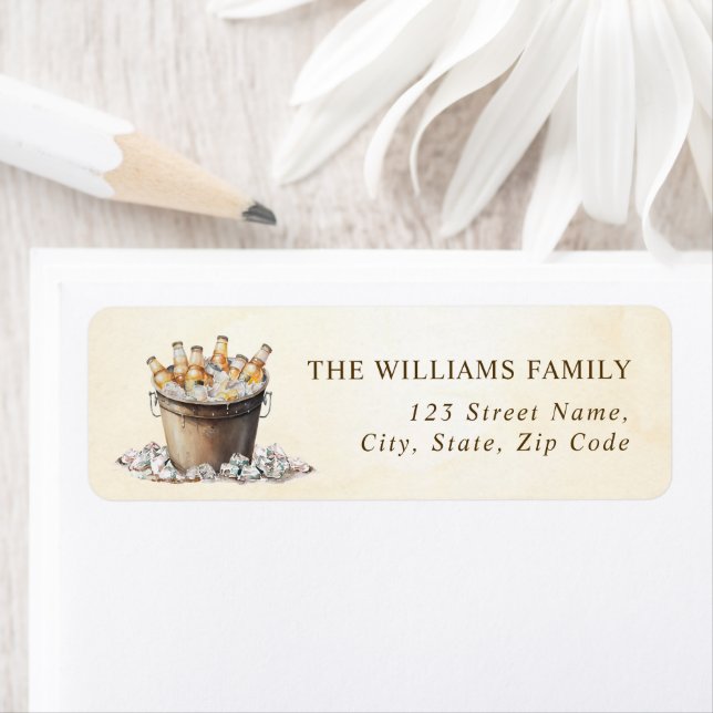 Anima-se com a etiqueta de endereço de devolução d (Insitu)