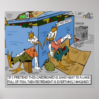 Animação divertida sobre a Poster de aposentadoria
