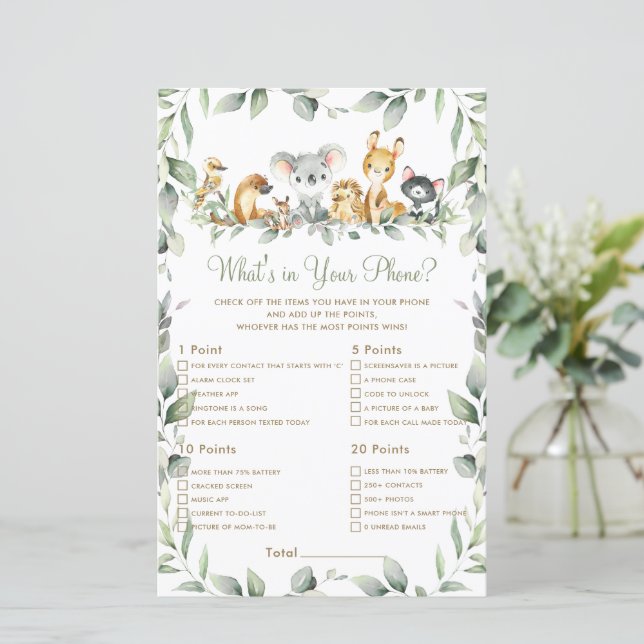 Animais Australianos Que Está No Seu Jogo Telefôni (Em pé/Frente)