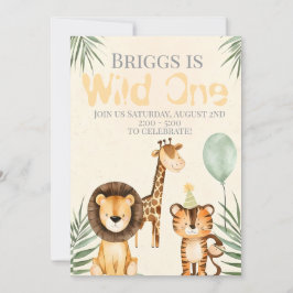 Animais Bons Selvagens Um Convite De Aniversário
