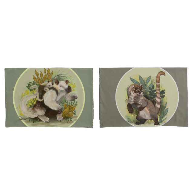 Animais da América do Sul Tamandua CoatamuniPillow (Frente - conjunto)
