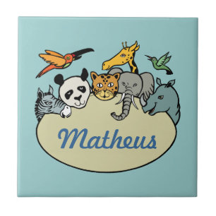 animais da família de zoológicos personalizados