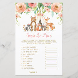 Animais da Floresta Adivinham o Jogo do Chá de fra