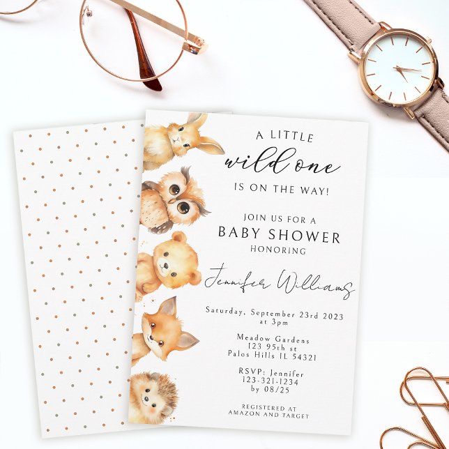 Animais da floresta caem convite para chá (Criador carregado)