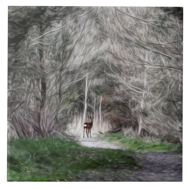 Animais da floresta da floresta da fantasia (Frente)