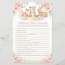 Animais da Floresta Escamoteiam Jogo de Livro Infa